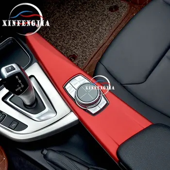 Rdeča Center klima AC Prezračevalni Odprtini Plošča Trim Kritje sredinski Konzoli Plošča Za BMW 3 4 3GT Serije F30 F34 F36 F32 13-18