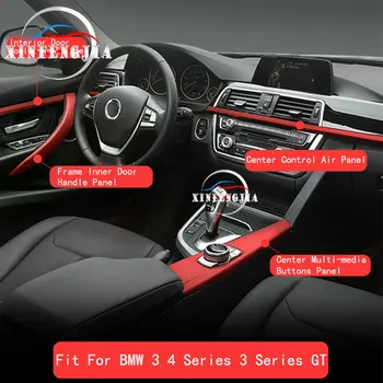 Rdeča Center klima AC Prezračevalni Odprtini Plošča Trim Kritje sredinski Konzoli Plošča Za BMW 3 4 3GT Serije F30 F34 F36 F32 13-18