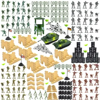 HobbyLane 250pcs/set Vojaške Plastični Vojaki, Vojska Toy Model figuric Dekor Igra Niz Model Igrače za Otroke