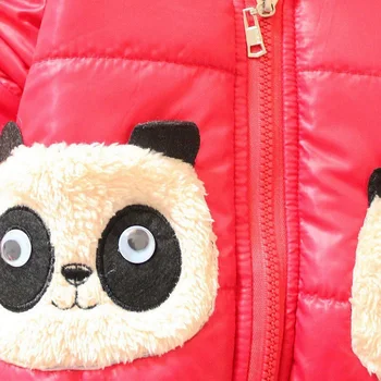2020 Trgovina Na Drobno Otroci Oblačila Panda Risanka Outwear Fant Pozimi Obrabe Zadebelitev Vrhnja Oblačila Baby Nov Plašč Otroci Oblazinjeni Suknjič Bombaž