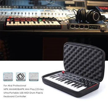 Prenosni EVA Primeru za Akai Strokovno MPK Mini MKII&MPK Mini Play |25-Ključ Ultra-Prenosni USB MIDI Boben Pad&Tipkovnice Krmilnika