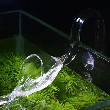 ADA Slog Akvarij Priliv Odliv Cevi Stekla Lily Vode Cevni Set Površine Olje-film Skimmer, Fish Tank Filter Pribor 13/17 mm