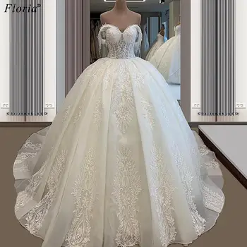 Elegantne Bele Poročne Obleke 2020-Line Čipke Poroka Oblek Princesa Državi Nevesta Obleke Vestidos De Novia Po Meri