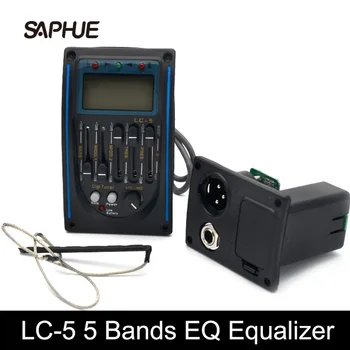 LC-5 5 Razredi Akustične Kitare, Pickup EQ Preamp LCD Sprejemnik Piezo Pickup Izenačevalnik Sistem