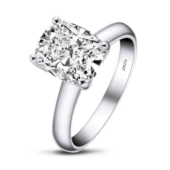LESF Sintetični Diamant Solitaire Posla 925 Sterling Silver Obroči Za Ženske Obletnico Obroč Poročni Prstani Srebro 925 Jewelr