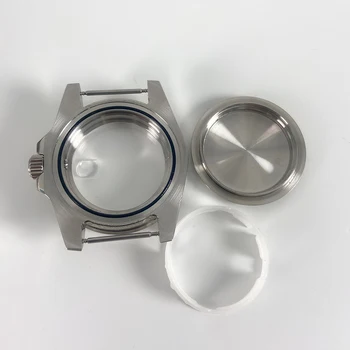 40 mm GMT safir, stekla, keramike, aluminija plošče ploščo, 316L iz nerjavečega jekla, primerna za Miyota 8215 ETA 2813.3804 gibanja