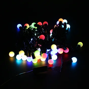 Multicolor 220V 5M 50 LED RGB Povezljivost Žogo počitnice Niz Luči za Dekoracijo Doma/Poroka/Rojstni dnevi/Počitnice/Chrismas Stranka