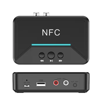 HEVARAL NFC Brezžični vmesnik Bluetooth 5.0 Sprejemnik Oddajnik Zvoka Z 3.5 mm AUX RCA Jack Hi-fi Adapter Za Avto, TELEVIZOR, Računalnik