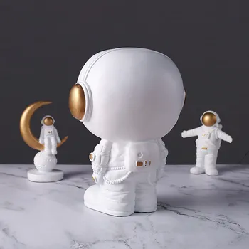 Sodobne Ustvarjalne Astronavt Škatla Za Shranjevanje Smolo Okraski Doma Dnevna Soba Tabela Figurice Obrti Office Desktop Astronavt Dekoracijo