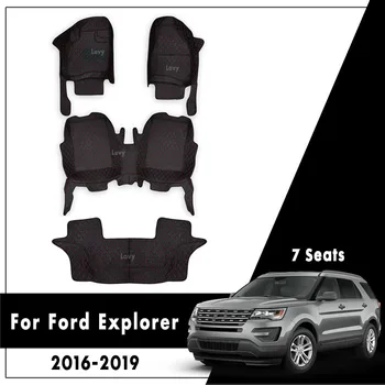 Avto Predpražnike Za Ford Explorer (7 Sedežev) 2016 2017 2018 2019 Auto Preproge Preproge, Pomišljaj Zajema Notranje Zadeve Styling Dodatki