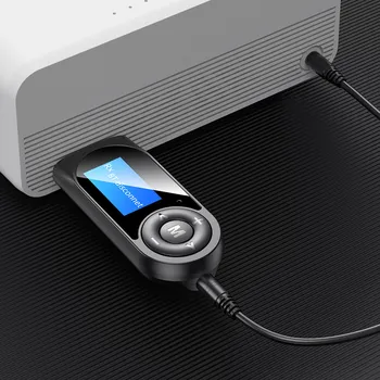 KEBIDU 5.0 Bluetooth Adapter LCD Zaslon, USB, Bluetooth, Brezžični Sprejemnik Glasbe, Audio Oddajnik za PC TV Avto 3.5 mm AUX Adapter