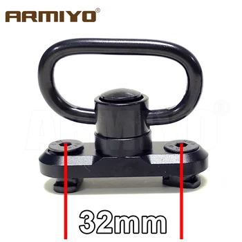 Armiyo 20 mm, 32mm Hitro Sprostitev Odstranite Zanko Vrtljivi Adapter Fit Modularni Zaklepanje Pribor Montažni Sistem Lovski Pribor m4