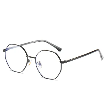 Elbru Poligonske Kratkovidnost Očala Nov Modni Anti-blue Ray Obravnavi Očala Unisex Očala S Stopnjo -1.0 -1.5 -2.0 -2.5 -3.5