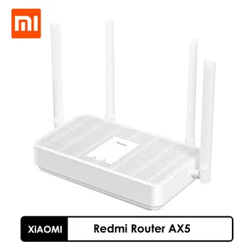 Original Xiaomi Redmi Usmerjevalnik AX5 WiFi6 Qualcomm 5-Core Čip 4 Neodvisni Ojačevalniki WiFi 6 Podpore Mrežnega Povezovanja 2,4/5 GHz