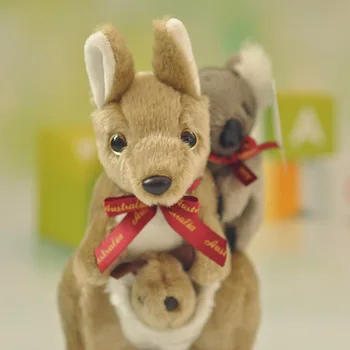 Candice guo super srčkan plišastih igrač lep cartoon živali Avstralija bowknot kenguru, koala mehka lutka dekle rojstni dan Božično darilo