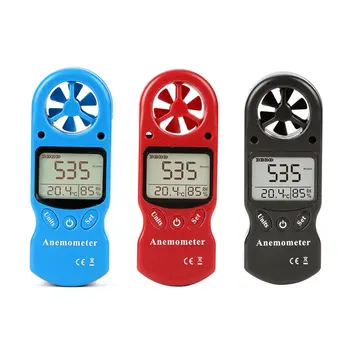 Večnamenski Mini Anemometer Digitalni Anemometer LCD TL-300 Hitrost Vetra, Temperatura in Vlažnost Metrov z Vlagomerom, Termometer