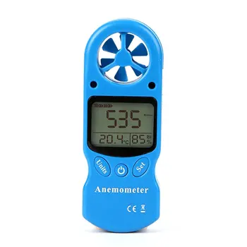 Večnamenski Mini Anemometer Digitalni Anemometer LCD TL-300 Hitrost Vetra, Temperatura in Vlažnost Metrov z Vlagomerom, Termometer