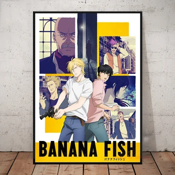 BANANA RIBE Anime Plakat Platna Slike Wall Art Natisne Sliko Za Sodoben Dom Soba Dekoracijo