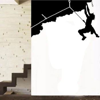 Plezanje Šport Kul Ustvarjalne Silhueto WALL ART Nalepke Zidana Velikan Velike Nalepke Vinyl Prenos Sobi Doma Dekorativni