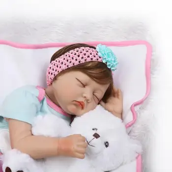 NPK Silikonski Prerojeni Boneca Realista Baby Lutke Moda Otroka Za Otroke Darilo za Rojstni dan Bebes Prerojeni Lutke Otroci Igrače