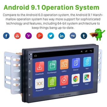 Seicane 2din android 9.1 7 palčni Universal Avto Radio, GPS Multimedia Enota Predvajalnik Za TOYOTA, Nissan Kia RAV4 Honda, VW Hyundai