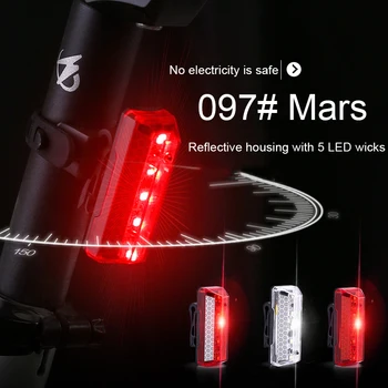 Barvne Luči, Polnjenje prek kabla USB LED Opozorilne Luči Izposoja Noč Kolo Zadnje Luči Gorsko kolesarjenje lahka kolesarska Oprema