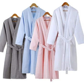 Na Prodajo Moške Poletne Zanič Znoj Elegantna Kimono Kopel Haljo Moški Spa Vaflji Kopalni Plašč Plus Velikost Salon Seksi Oblačilih Mens Hišna Obleke