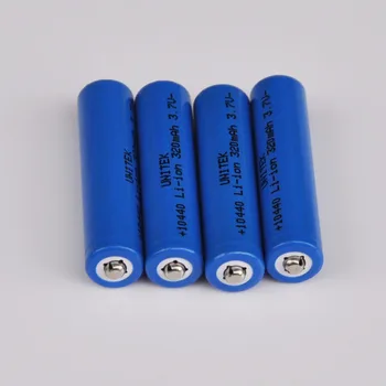 10PCS 3,7 V 10440 Polnilna litij-ionska baterija ICR10440 320mah AAA velikost li-ion celice baterias za LED svetilko, baklo igrače