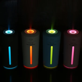 Prenosni 230ml Aromo Ultrazvočni Vlažilnik LED Luči Pokal USB Polnjenje Zraka Eterično Olje Aromo Difuzor Čistilec Humidificador