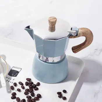 Aparat za kavo Percolator Pot Štedilnik Vrhu italijanski Slog Pot Moka Pot Zrn Kave 150/300 ml Espresso Y8O0