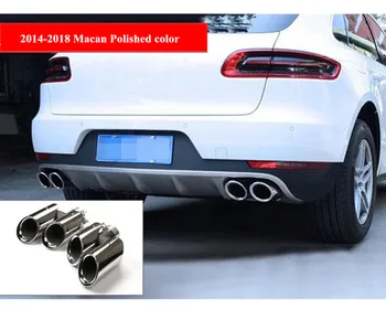 Par Glušnika nasvet izpušnih nasvet rep cevi za 14-18 Porsche Macan 2019 Porsche Macan izpušnih nasveti