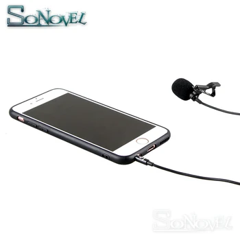 YC-LM10 Telefona, Audio Video Snemanje Lavalier Kondenzator Mikrofon za iPhone 8 7 6 5 4 4S, ipad Huawei Sumsang Xiaomi Tip C