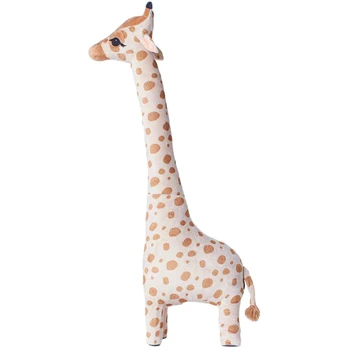 Nov slog plišastih žirafa lutka, velikan velik, kosmat, udoben na dotik, mehko živali, igrače, darila za spalnico、dnevna soba pisarna