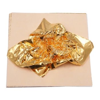 5000PCS Imitacije Zlata Listov Papirja Zlato Folijo Listi Gilding Bakra, Aluminija Listov za Umetnostne Obrti Gilded Doma Dekoracijo 14 CM&16 CM