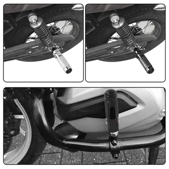 2Pcs Zložljiva Noga Počiva Kljukice Delov Univerzalne Aluminij Zlitine Black Iver za motorno kolo Motorno Kolo Naslonjala Zadnje Pedala Set