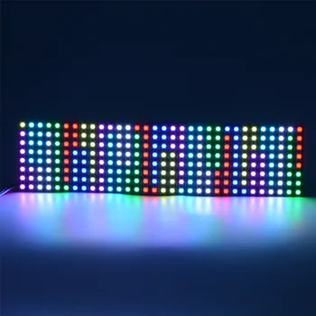 WS2812b Led Panel Čip šahovnica z 8 × 8 8x32 16x16 Pikslov WS2812 SK6812 RGB Barvno Posamično Uporabljen Digitalni Prilagodljiv Plošča Zaslon