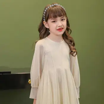 Elegantno Dekleta Obleko Za Poroke Dekle Večer Dolgo Čipke Obleke Obhajilo 2020 Princesa Pageant Stranka Halje Dekleta Kostume Otroci