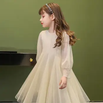 Elegantno Dekleta Obleko Za Poroke Dekle Večer Dolgo Čipke Obleke Obhajilo 2020 Princesa Pageant Stranka Halje Dekleta Kostume Otroci