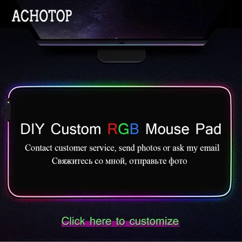 DIY po Meri LED Luči Mousepad RGB Tipkovnico Pokrov Desk-mat Pisane Površine Mouse Pad Nepremočljiva Multi-velikost Računalnik Gamer Dota