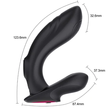 Analni opozarjanje z vibriranjem Za Moške Prostate Massager Analni Seks Igrača Silikonski Daljinski upravljalnik G-Spot Vibrator Sex Igrača za Moške, Ženske Masturbators