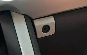 Iz nerjavečega jekla avto v notranjosti škatle za rokavice ročaj gumb dekorativni pokrov trim za-2019 Ford Mustang