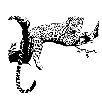 2019 Nov Prihod Črne Barve Wild Velike Leopard Živali Stenske Nalepke Tiger vinilna Umetnosti Zidana Doma Dekor trgovina