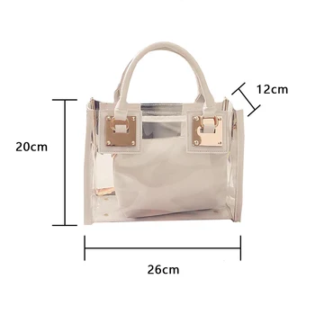 2020 nove ženske pregleden pregleden vrečko PVC jelly majhna torba torba stranka vrečko