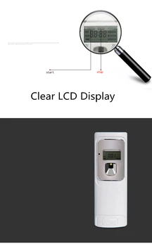 Samodejno Inteligence LCD Dišave Škropilnica Aerosolni Razpršilnik Doma Hotel osvežilcev Zraka Disinfector za 300 ml Parfum Pločevinke