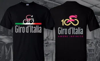 2019 Modni Moški Kratek Rokav vzorec Tees O-Vratu Hipster T-shirt GIRO D ' ITALIA AMORE IFINITO AMORE rock T srajce