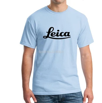 Nova ženska moški 's digitalnega fotoaparata Leica T-shirt bombaža, kratek sleeved majica s kratkimi rokavi
