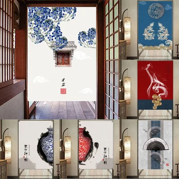 Kitajski Noren Visi Vrata, Zavesa Fengshui Slikarstvo Za Dom, Kuhinjo, Spalnico, Restavracija Vrata, Dekor Pol Particijo Zavese