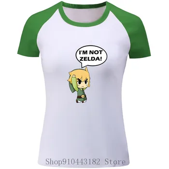 Ženske The Legend Of Zelda T Shirt Povezavo Lep Srčkan T-shirt Video Igri The Legend Of Zelda majica nisem Zelda print Tee harajuku