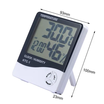 ChanFong Večfunkcijsko Notranja Zunanja Digitalni LCD Temperatura Vlažnost Meter HTC-1/HTC-2 termometer, higrometer Vremenske Postaje