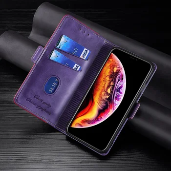 Novo za Samsung Galaxy A01 Core Telefon Ohišje za Samsung A01 Luksuznega Usnja Silikonski Zadnji Pokrovček za Samsung M01 Jedro Flip Primeru